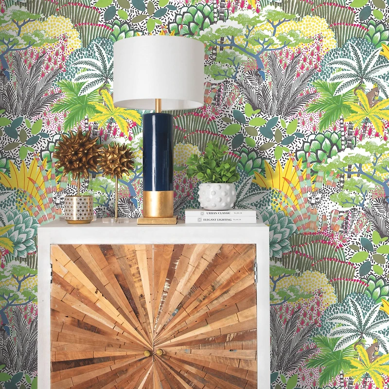 RoomMates Tamara Day Jungle Vibe Peel & Stick Wallpaper