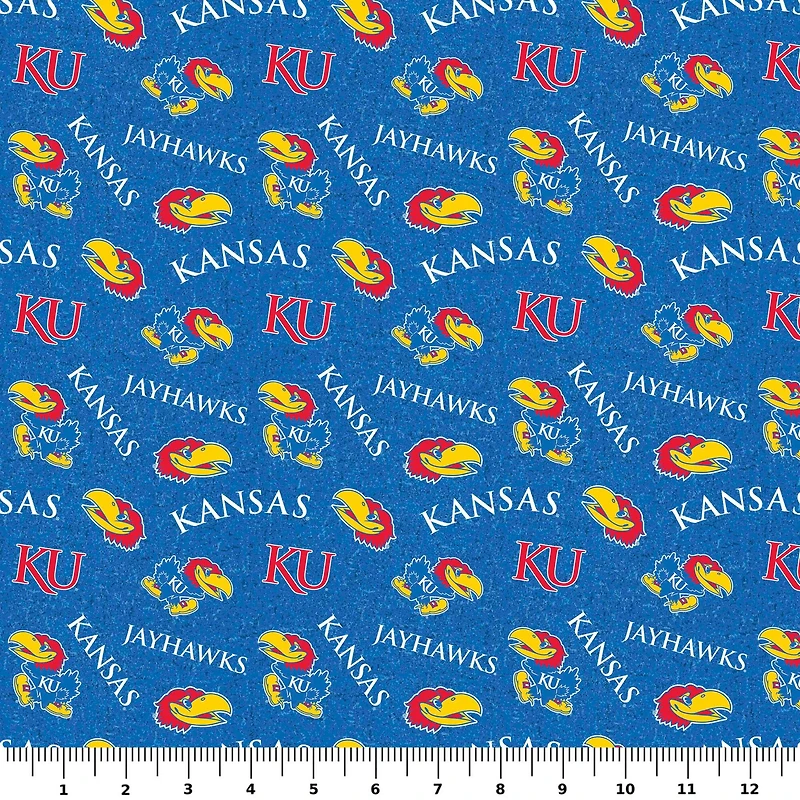 NCAA University of Kansas Jayhawks Cotton Fabric