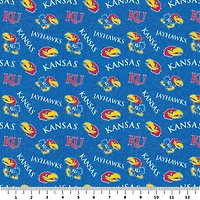 NCAA University of Kansas Jayhawks Cotton Fabric