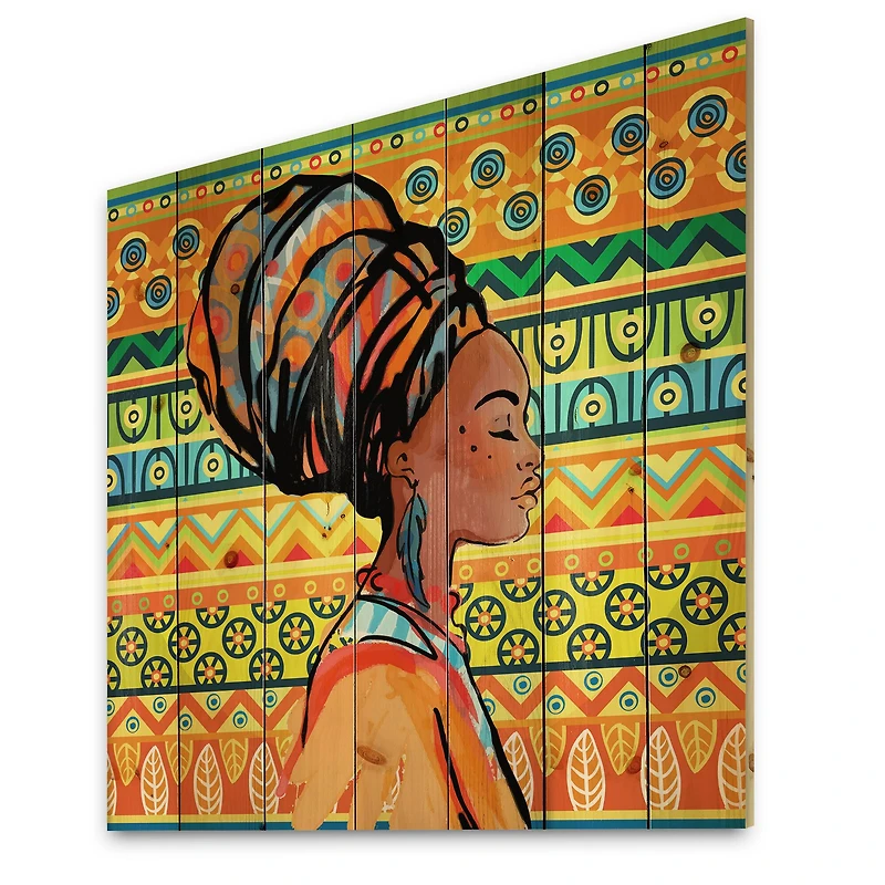 Designart - African American Woman with Turban III