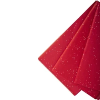 Red Glitter Snow Tissue Paper, 24ct. by Celebrate It™