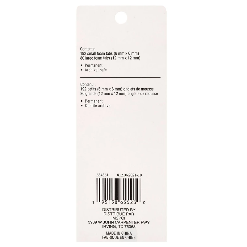 2mm Thick Adhesive Foam Tabs by Recollections™