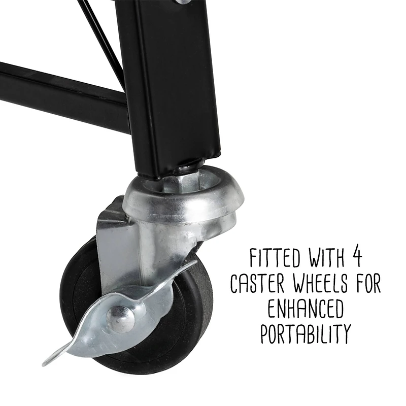 6 Pack: Honey Can Do Black Collapsible 3-Tier Metal Shelf