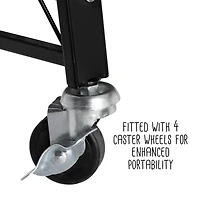 6 Pack: Honey Can Do Black Collapsible 3-Tier Metal Shelf