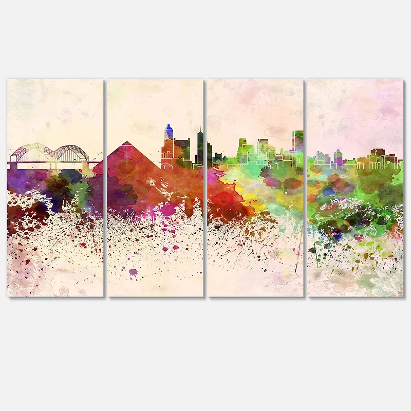 Designart - Memphis Skyline