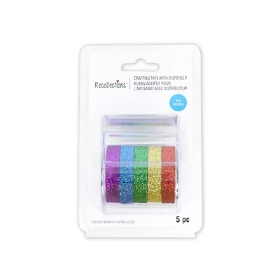 Primary Colors Glitter Crafting Tape & Dispenser Set by Recollections™