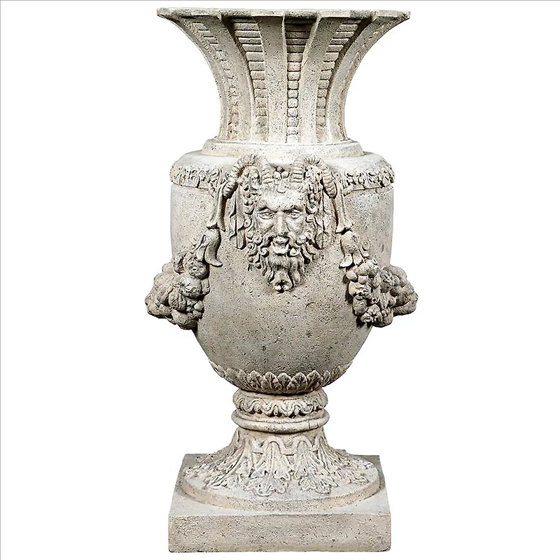 Design Toscano 34.5" The Greek Pan of Olympus Architectural Garden Urn
