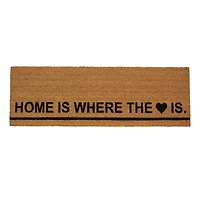 Natural Coir Home Is Where the Heart Is Doormat