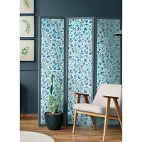 RoomMates Blue & Green Brushstroke Leopard Peel and Stick Wallpaper