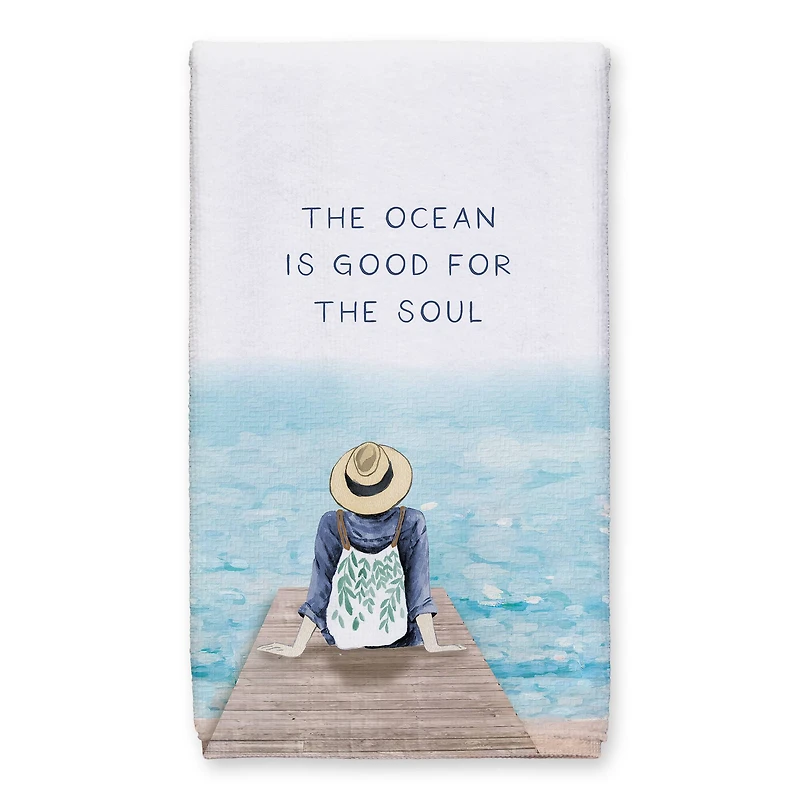 The Ocean is Good for the Soul Tea Towel Set