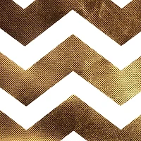 DII® 13" Nonwoven Polyester White & Gold Chevron Storage Cube, 2ct.