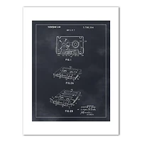 Cassette Tape Patent 12" x 16" Canvas Wall Art