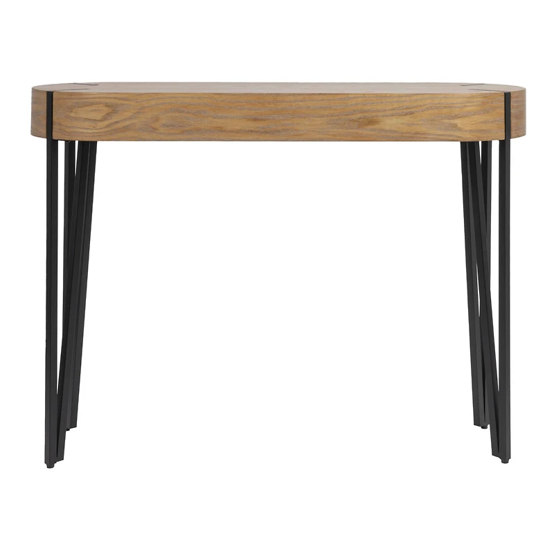 Hello Honey® 46" Astoria Wood Console Table with Metal Hairpin Legs