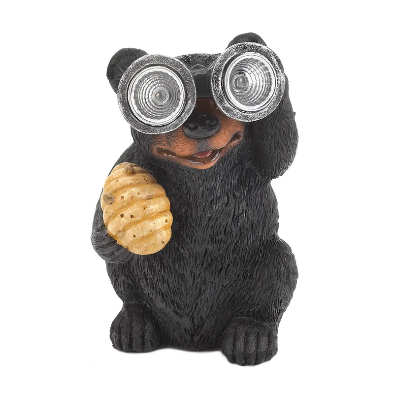 6" Bear with Telescope Solar Light