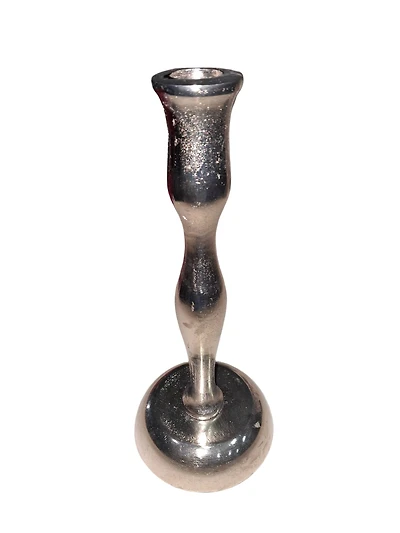 Silver Aluminum Taper Candle Holder by Ashland