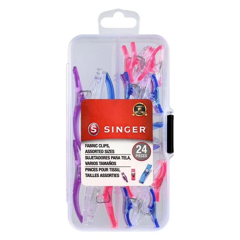 SINGER® Mixed Fabric Clips for Crafts, Sewing & Quilting, 72ct.
