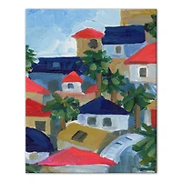 Tropical Town 16" x 20" Canvas Wall Art