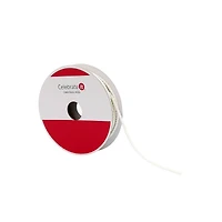 1/10" x 30ft. White Cord Ribbon by Celebrate It®