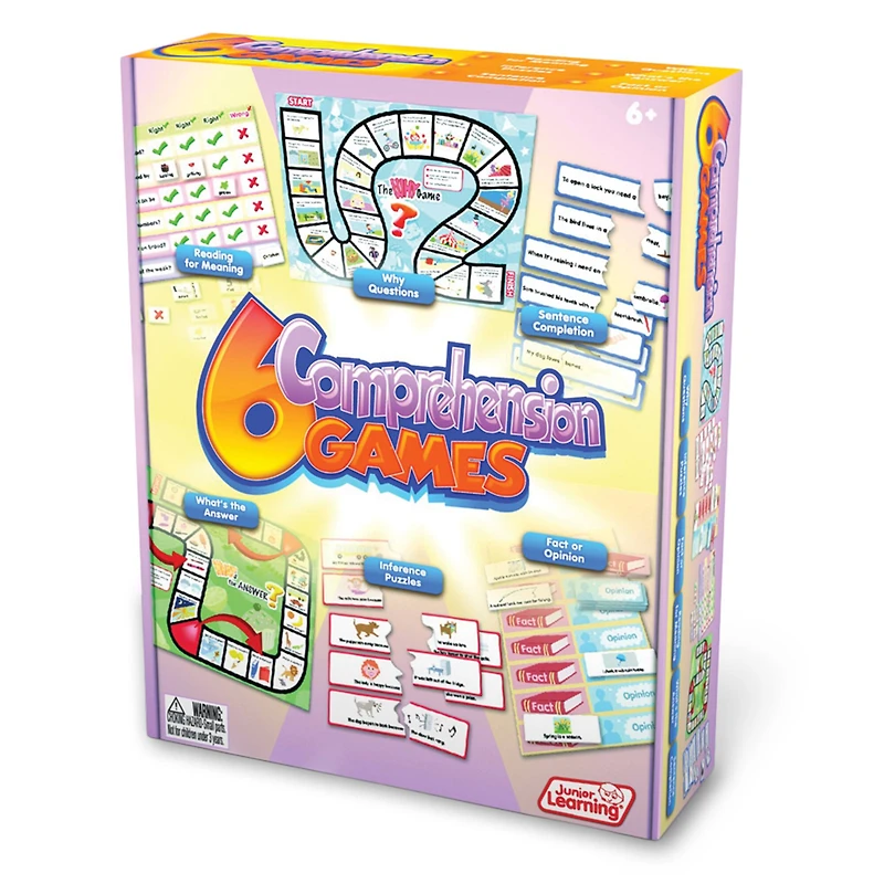 Junior Learning® 6 Comprehension Games Set