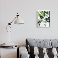 Stupell Industries Intricate Palm Vines Unique Green Leaves in Frame Wall Art