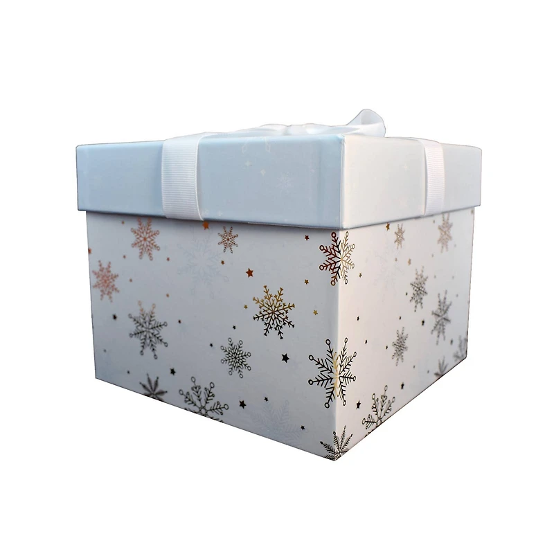 Large Snowflake Print Gift Box by Ashland®