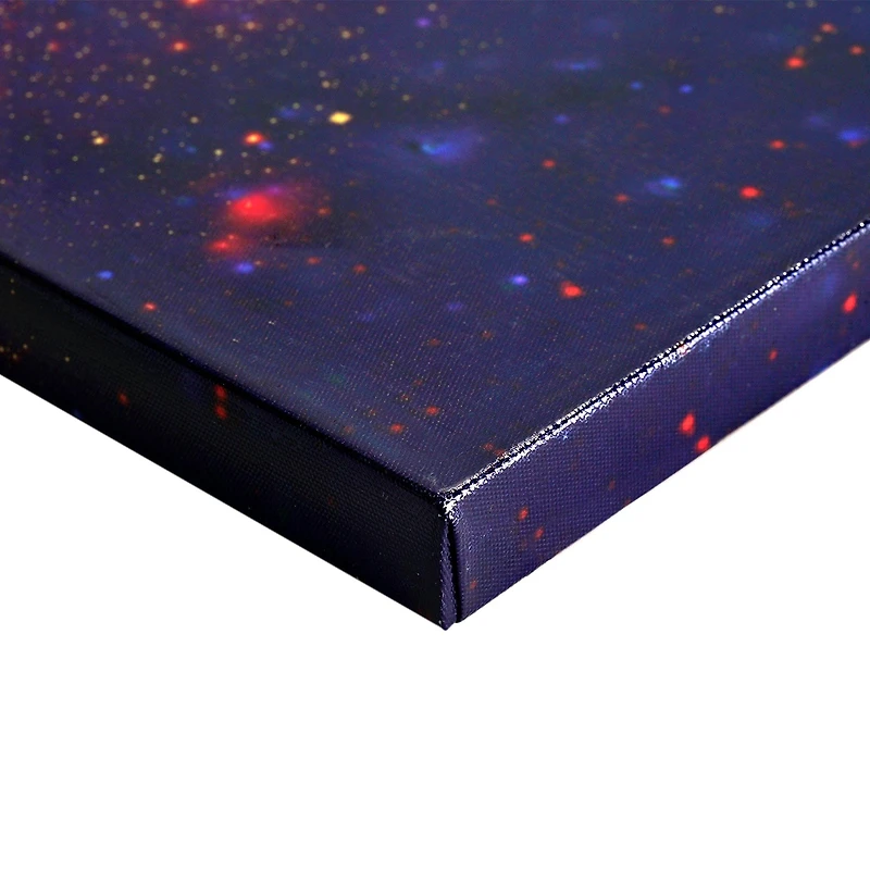 American Art Décor™ 48" NASA Milky Way Galaxy Glossy Lacquer Canvas Art Print Panel