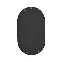 Habitat Pluto 28" Black Oval Wall Mirror