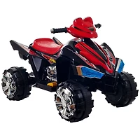 Toy Time Black & Red Battery Operated Ride-On 4-Wheeler