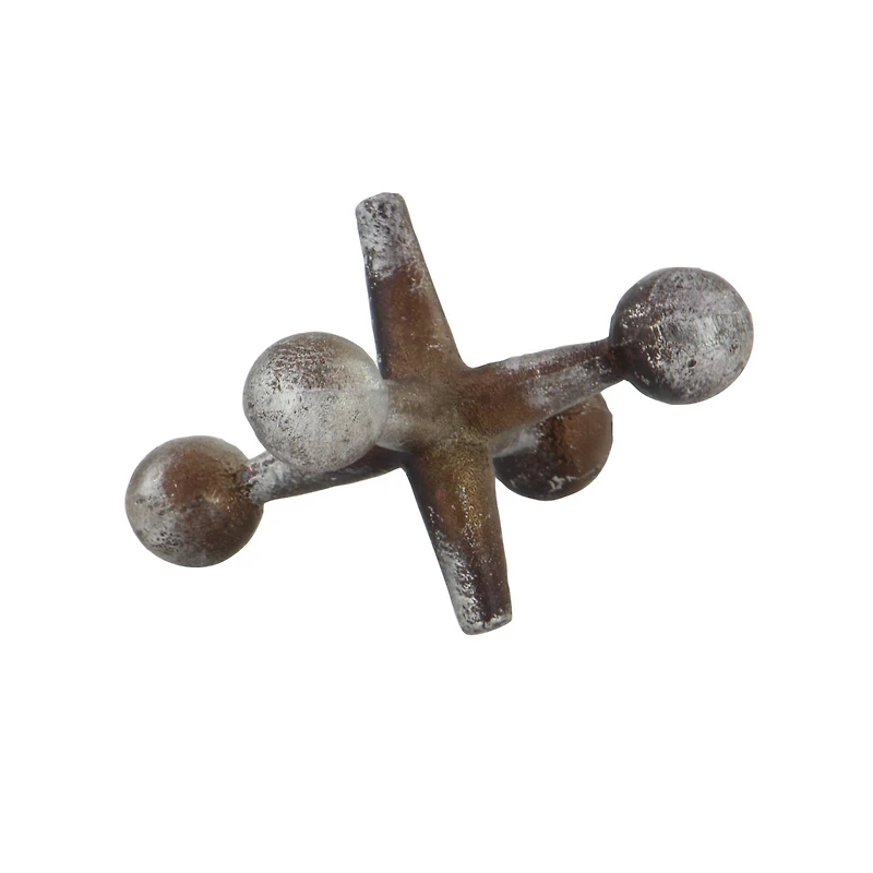 CosmoLiving by Cosmopolitan Silver Jacks Sculpture Set