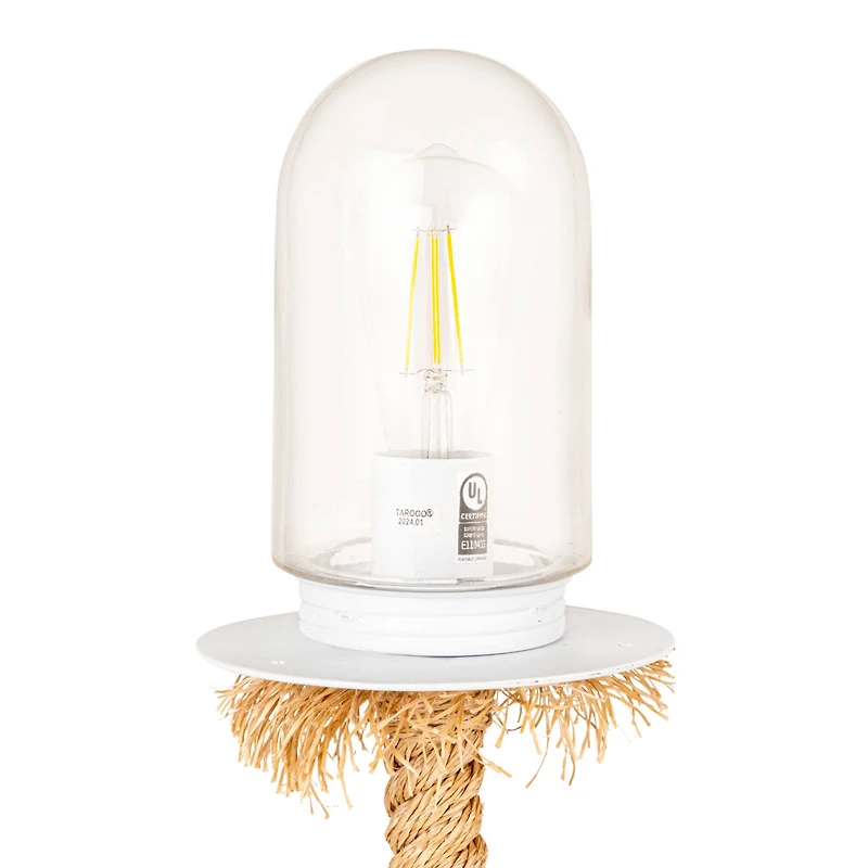 Hello Honey® 26.5" Brown Rope Table Lamp