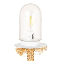 Hello Honey® 26.5" Brown Rope Table Lamp
