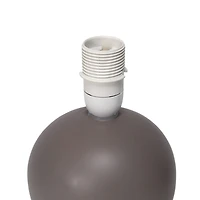 Simple Designs Gray Mini Ceramic Globe Table Lamp