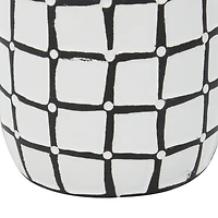 White Ceramic Coastal Vase Set