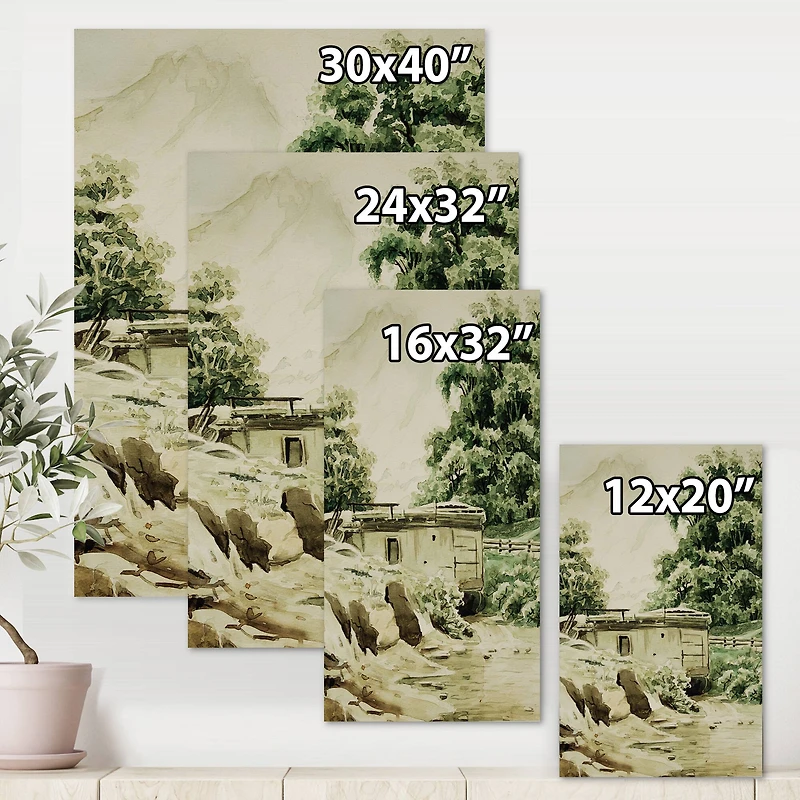 Designart - Cabin In The Mountains