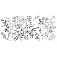 RoomMates Beth Schneider Floral Sketch Peel & Stick Giant Wall Decals