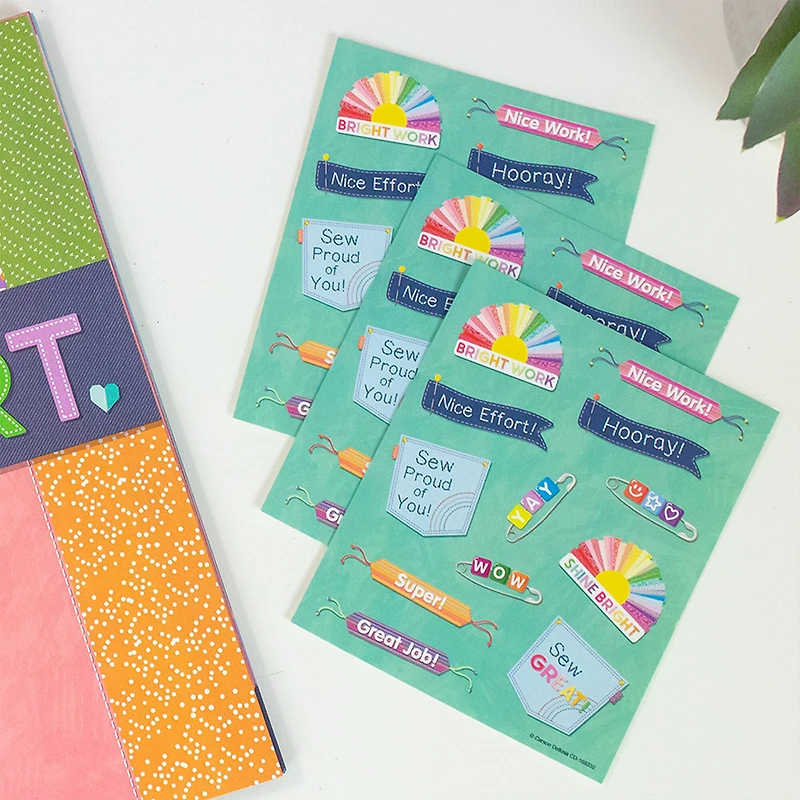 Carson Dellosa® Education Crafty and Cool Motivators Motivational Stickers, 12 Packs of 864