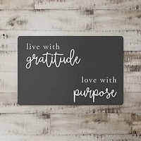 Live WIth Gratitude Love With Purpose 18" x 27" Floor Mat