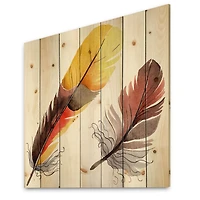 Designart - Colourful Boho Feathers IV