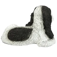 Design Toscano 10" Black & White Cocker Spaniel Puppy Dog Statue