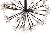 12" Pre-Lit LED Brown Christmas Ball Decoration