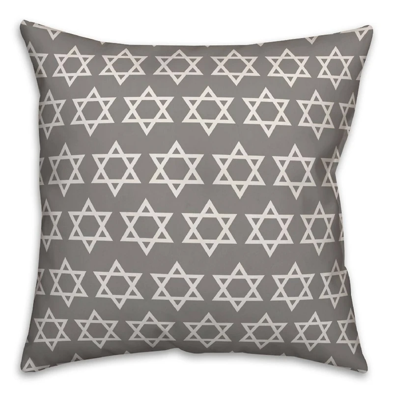 Star of David Pattern 18x18 Spun Poly Pillow