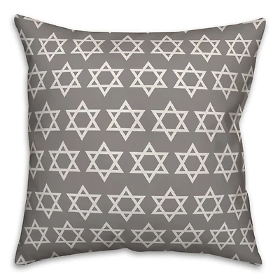 Star of David Pattern 18x18 Spun Poly Pillow