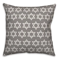 Star of David Pattern 18x18 Spun Poly Pillow