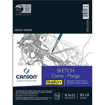 Canson® Fanboy™ Comic-Manga Sketch Pad, 8.5" x 11"