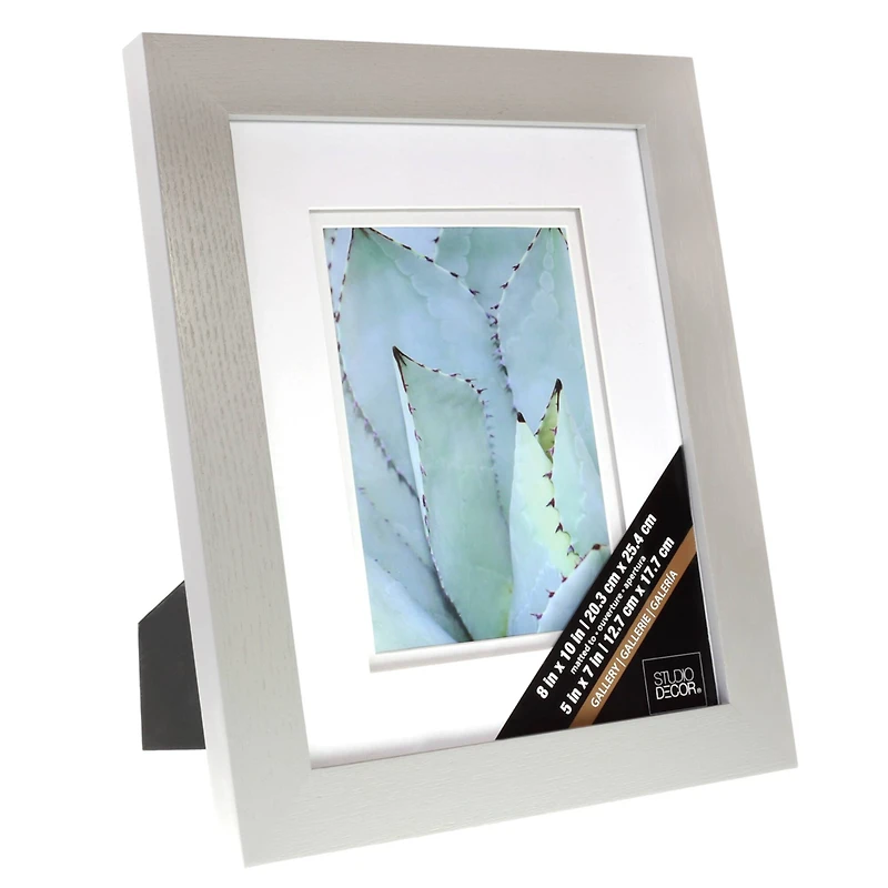 8 Pack: Gray 5" x 7" Gallery Frame with Double Mat by Studio Décor®