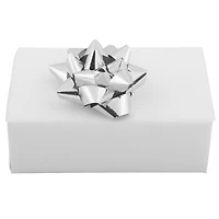 JAM Paper 3.5" Silver Gift Bow, 12ct.