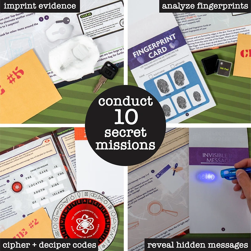 The Young Scientists Club Top Secret Spy Science Kit