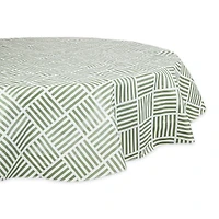 Artichoke Grid Vinyl Tablecloth 70" Round