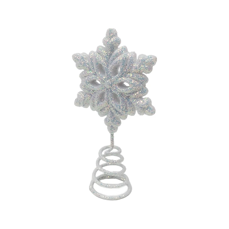 Mini White Snowflake Tree Topper Decoration by Ashland®