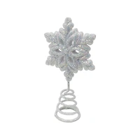 Mini White Snowflake Tree Topper Decoration by Ashland®